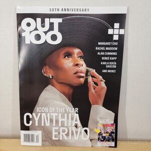 OUT Magazine / The Advocate: Icon Of The Year Cynthia Erivo - Nov / Dec 2024 NEW